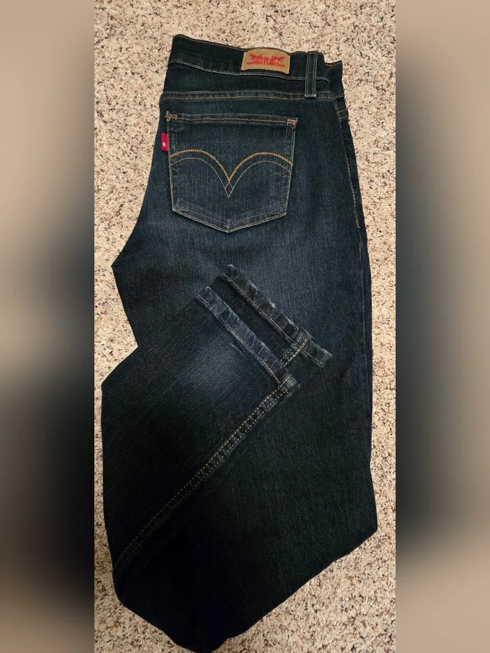 Levis 524 Too Superlow Jeans Womens Sz 7 Like New - Picture 2 of 7